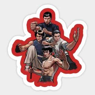 Kung Fu Quad Sticker